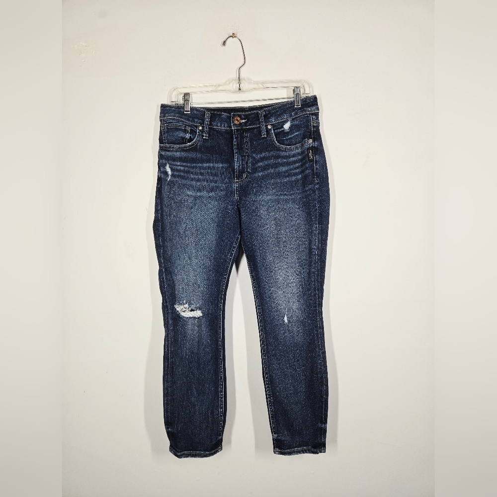 Silver Jeans Avery Skinny Crop Jeans, Size 31x26